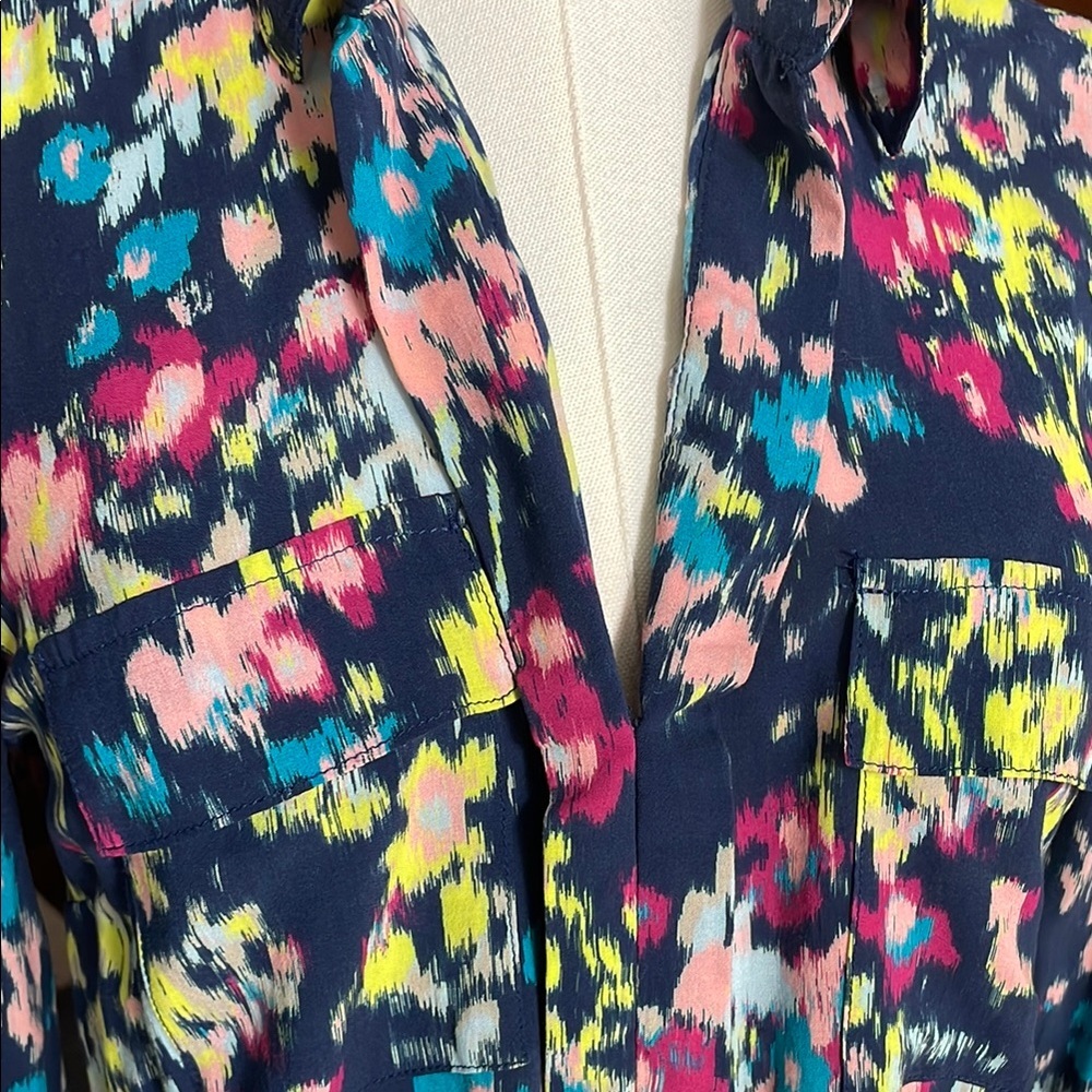 Splendid Floral Long Sleeve Blouse EUC XS - Picture 4 of 9